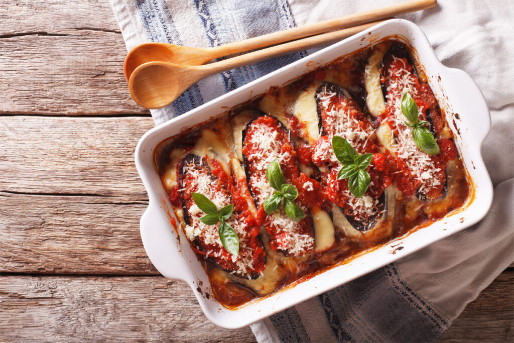 gebackene Aubergine