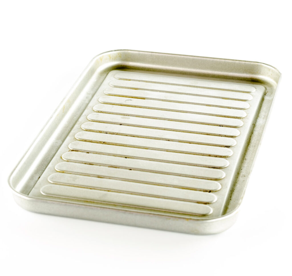 Alu Backblech von Schmutz reinigen