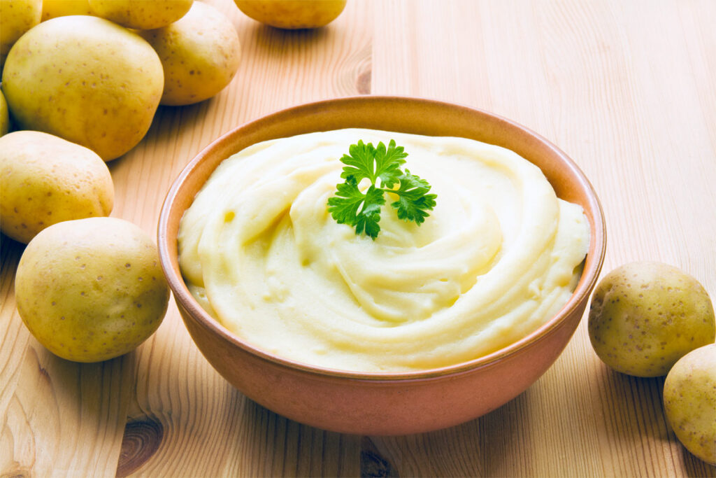 Kartoffelpüree Beilage zu Fischstäbchen