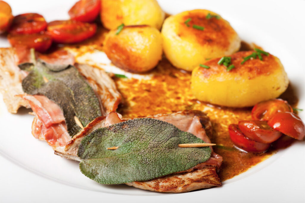 Saltimbocca mit Kartoffeln