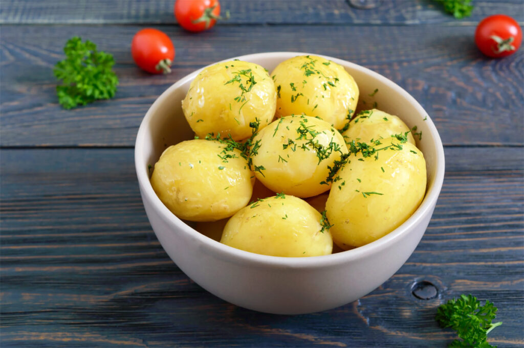gekochte Salzkartoffeln