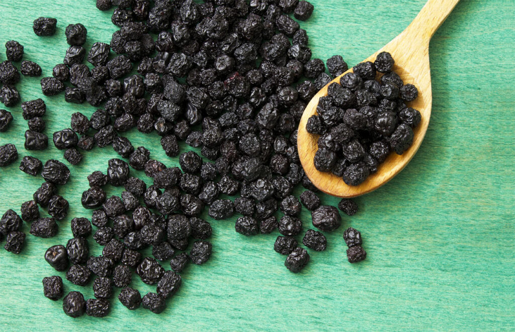 Aroniabeeren trocknen