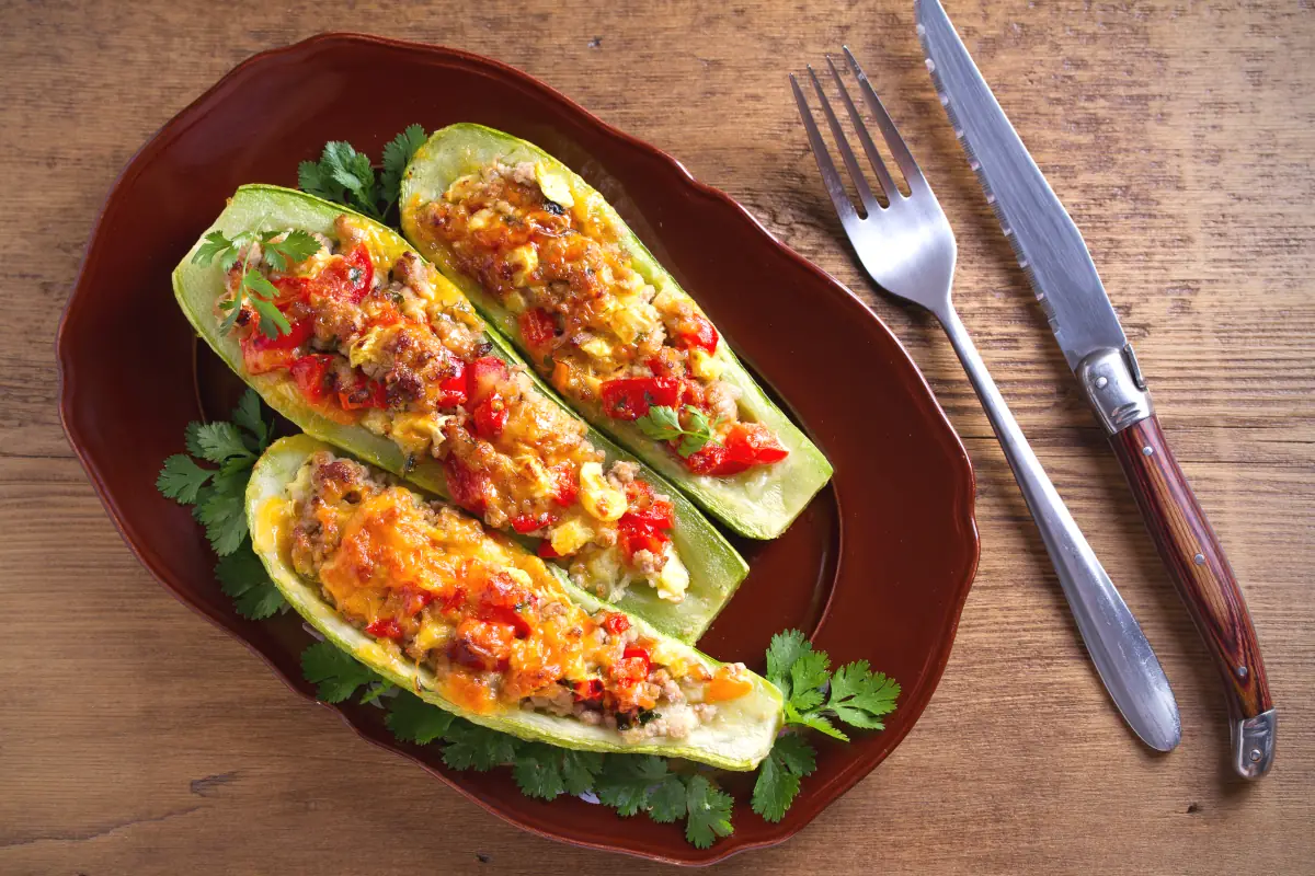 gefüllte Zucchini
